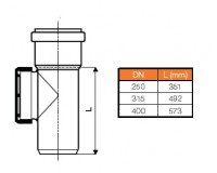 OSMA KGRE čistící tvarovka DN400   28910